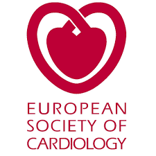 A red heart with the european society of cardiology logo.